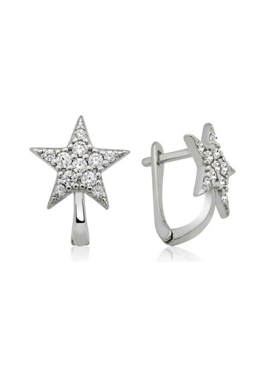 Ervanur 925 Ayar Gümüş Yıldız Küpe