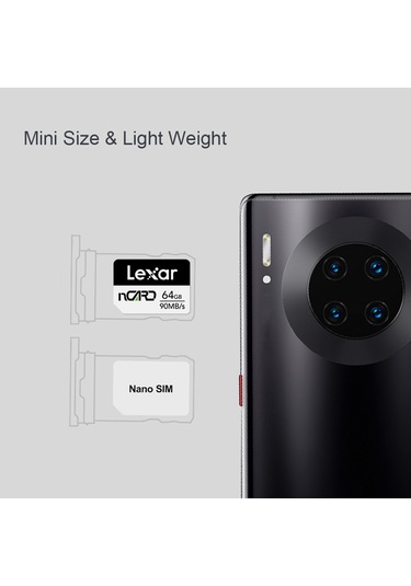 Springsun Lexar Micro Tf Kart 64g/128g/256g 90mb/s Huaweı Mate20/30/p30pro Mini Taşınabilir