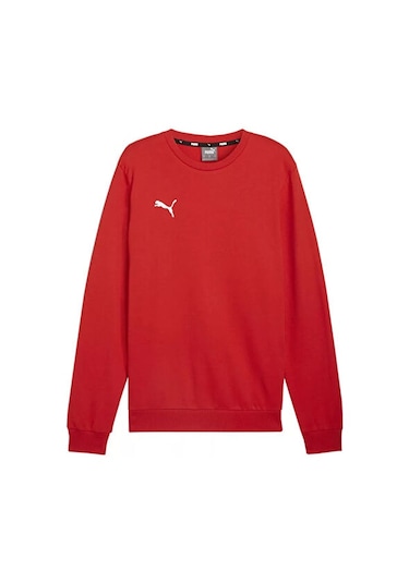 Puma Teamgoal Casuals Crew Neck S Erkek Futbol Sweatshirts 65859201 - Kırmızı