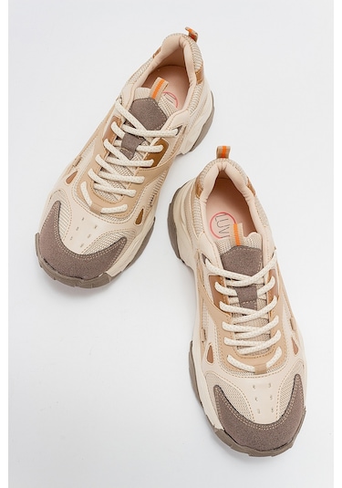 Luvishoes Lecce Bej-kahve Kadın Spor Ayakkabı Bej - Kahverengi