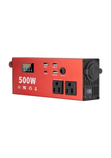 Dancemonkey 500w Güçlü Dc 12v-ac 110v Tip-c Usb Güç İnvertörü