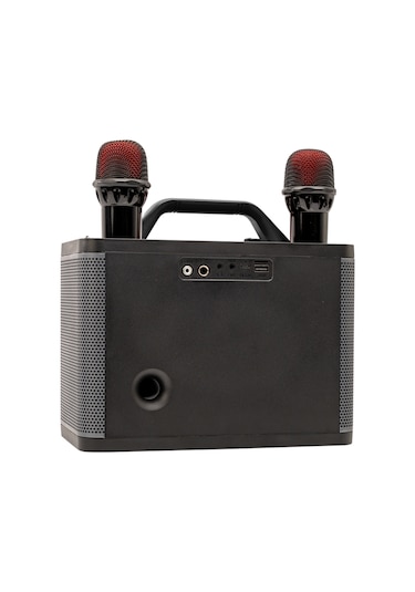 Hometech HT-202 Bluetooth  5.0 Speaker + 2 Mikrofon