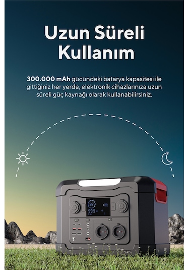 S-Link Ops1200 1200w 300000mah 1080wh Led Lambalı Saf Sinüs Multi