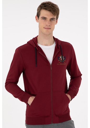 U.s. Polo Assn. Erkek Bordo Hırka Örme 50293649-vr014 Bordo