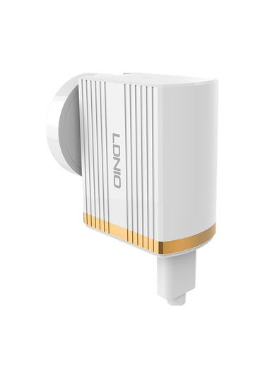 Ldnıo A1302q 2 İn 1 18w Qc3.0 Usb Arayüz Izgara Şekili Seyahat Şarj Cihazı Tip-c / Usb-c Veri Kablosu İle Cep Telefonu Şarj Cihazı, İngiltere Fişi Diğer