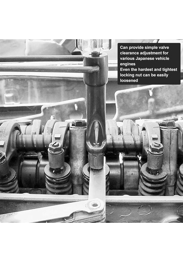 Reçel Somun Valfi Ayar Aracı, Paslanmaz Çelik 12mm Kilit Somunu 7/2 İnç Saplı, Çok Yönlü Uyum, Japon Otomobil Motorları İçin Ergonomik Tasarım 0.2 MM