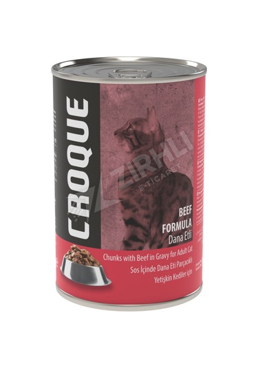Croque Dana Etli Konserve Yetişkin Kedi Maması 400 Gr