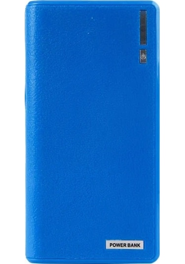 Xuweiwei Mavi 1 Adet Cift Usb Guc Bankasi 6x 18650 Harici Yedek Pil Sarj Kilifi Tasinabilir Sarj Cihazi