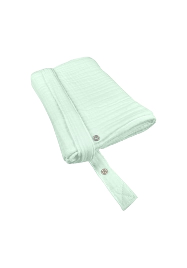 4 Katlı  Iç Göstermez Pamuk Müslin Bebek Emzirme ÖnlüğüMint Yeşili