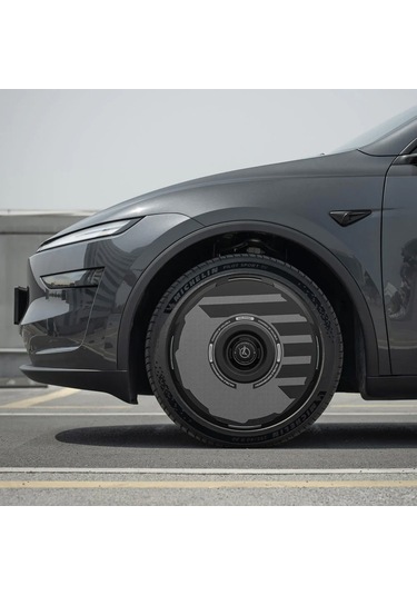 Haloblk Halodısc 2 H-ındustry - Tesla Model Y - 21 İnç Aerodinamik Siyah Jant Kapağı - 4 Adet