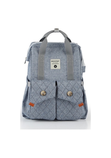 Novahub Moveevo Adresli Sırt Çantası - Kapasiteli, Çok Amaçlı İnsular Bez Mavi