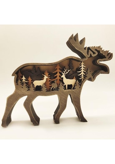 Premium Orman Elk Süslemesi Yaratıcı Kompakt Taşınabilir A