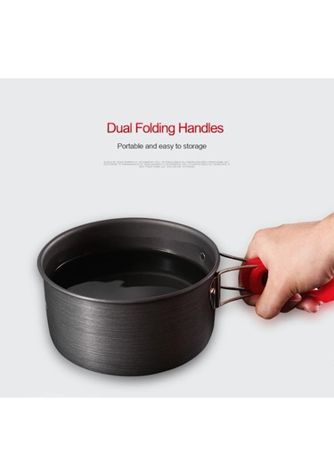 Alocs 3 4 Kişilik Tencere Tava Seti Loveluke Gurme Serisi Çok Renkli