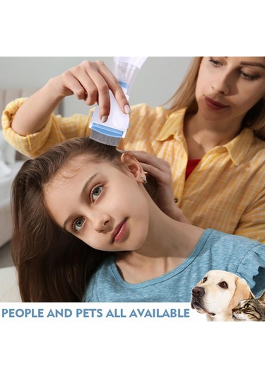 Geekyou Evcil Hayvan Elektrikli Bit Kaldıran Fırça - Yüksek Frekanslı Titreşimli Diş Tasarımı, Çift Filtreli, Avrupa Standartı Çelik Uç, Şarjlı