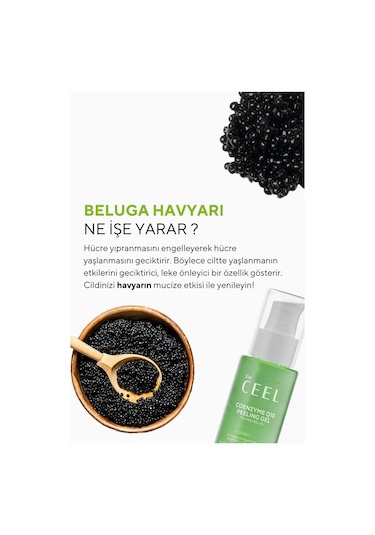 The Ceel Arındırıcı ve Aydınlatıcı Yüz Peelingi Beluga Havyarı Özlü Coenzyme Q10 100 ml