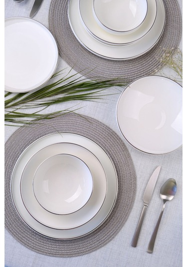 Leggno Chester Platin Yemek Takımı 6 Kişilik 24 Parça