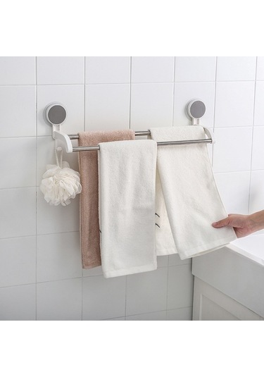 Novahub Pratik 2 Çubuklu Banyo Havlu Askısı - 3kg Taşıma Kapasitesi, Güçlü Diğer