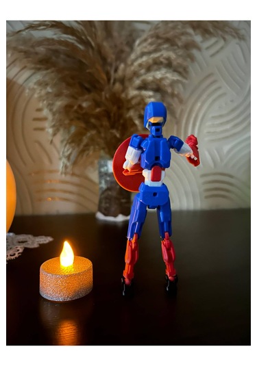 Dummy Captain America Eklemleri Hareketli 14 Cm Mini Figür Kaptan Amerika