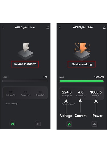 Tuya Wifi Enerji Ölçer 80a Akım Trafosu Kelepçesi Kwh E23824