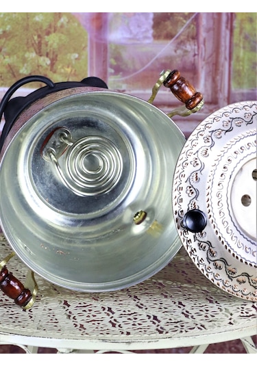 Morya Gül Çiçek Eskitme 5 L Elektrikli Semaver