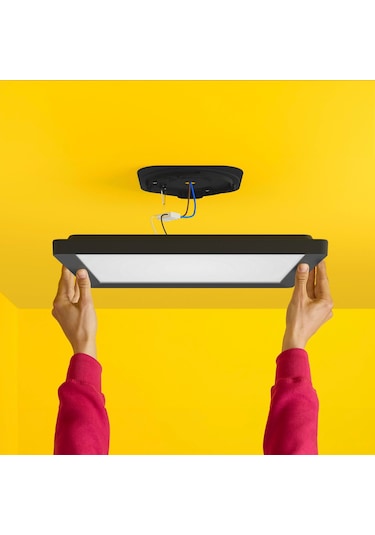 Wiz Siyah Akıllı Sıva Üstü Rgb Kare Panel Tavan Armatürü 17w Renkli