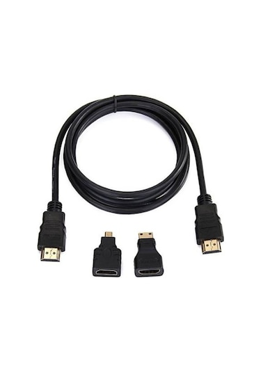 Hdmi 3In1 Set Hdmı Mini Hdmı Mikro Hdmı Full Hd 1080P V1.4 Set