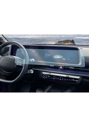 Hyundai Ioniq 6 Uyumlu Ekran Koruyucu Multimedya Dijital Gösterge 9H Nano Ekran Koruyucu