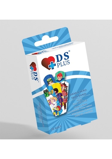 Ds Plus Hero Erkek Çocuk Yara Bandı 20 Adet