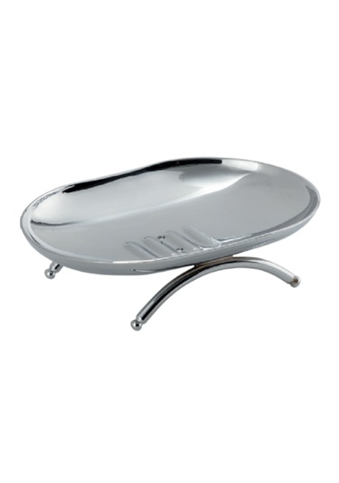 Çelik Banyo Paslanmaz Pirinç Bella Cansu Set Üstü Sabunluk Krom