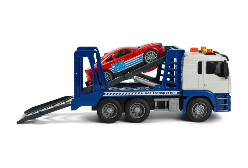 Işıklı Sesli Pilli Araç Taşıyıcı Fonksiyonlu Çekici Oyuncak Kamyon Araba