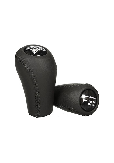 Toyota 4 Runner Hilux Land Cruiser Prado İçin Deri Vites Kolu Kolu Başlığı - 5 Vitesli, Konforlu Tutuş, Kolay Kurulum, Siyah Siyah Siyah