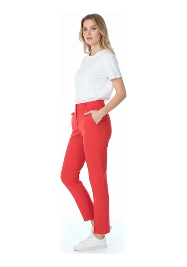 Ayhan Kadın Pantolon 26krb71284 Kırmızı