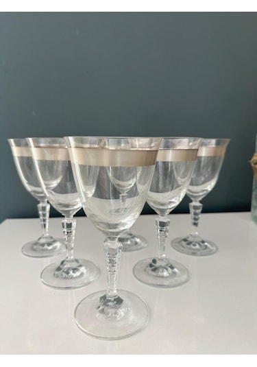 Decorium Kırmızı Şarap Kadehi Gümüş