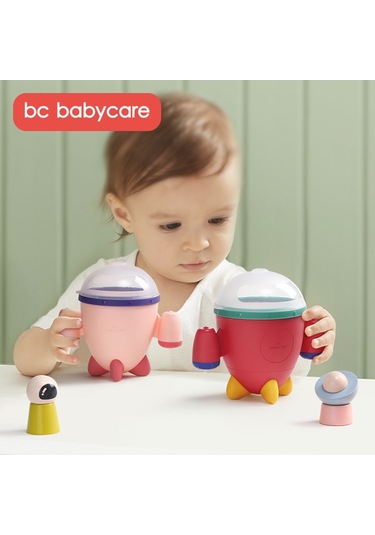Bc Bebek Bakımı Dökülmeye Dayanıklı Petal Bebek Aperatif Sızdırmaz Silikon Saplı Gıda Saklama Bebek Besleme Kapları Roket Aperatifler Bardak