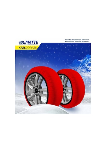 Kar Çorabı Matte 205 80 Lastik R16 Jant Ölçülerine Uyumlu Yüksek
