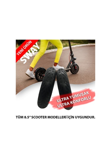 Xiaomi 8.5 İnç Elektrikli Scooter Dolgu Lastik (Sway)