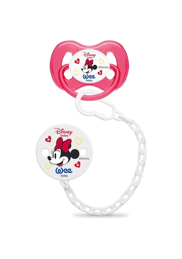 Wee Baby 189 Disney Mickey Ürün Seti Kırmızı Biberon Emzik