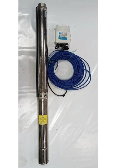 Impo Sk 404/14 Krom Başlıklı Derin Kuyu 1,5 Hp Monofaze Motorlu 40 Mt Kablolu Panolu Dalgıç Pompa