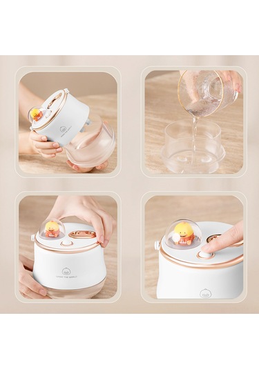 Suofeng Ev Odası İçin Çift Fönlü Nemlendirici, 3 Fön Modu, Islak Cilt İçin, Sessiz Çalışma, Taşınabilir, Akıllı Ev Aleti