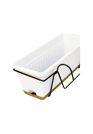 Suntek Magideal  Asılı Sepet Çiçek Kutusu Pencere Avlu Ofis Için Beyaz