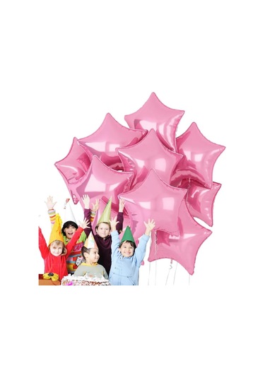 Yıldız Folyo Balon Pembe 18 Inc Çok Renkli