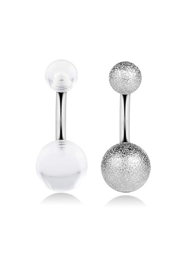 Homyl 9 Adet Göbek Halkası Dangle Elmas Takılar Kadınlar Altın - Gül