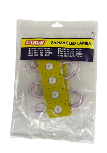 Parmak Lamba Tek Lens 12v Sarı Günışığı 10'lu Br 040 99 48