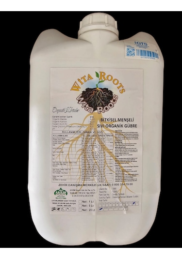 Organik Sıvı Bitki Köklendirici, Kök Oluşturucu, Wita Roots 20 Lt