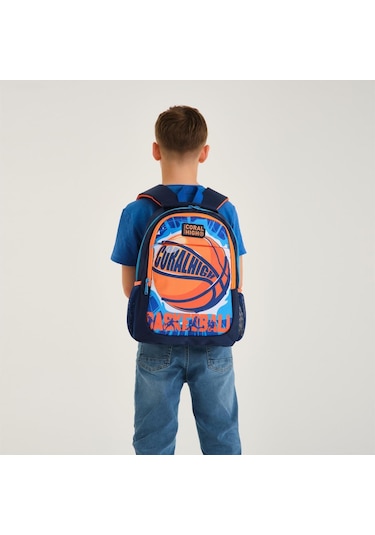 Coral High Kids Lacivert Mavi Basketbol Desenli 3 Lü Okul Çanta Seti Set0114405