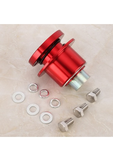 Tenfowee 310-101 Modeli Hızlı Çıkarılabilir Direksiyon Gövde Adaptörü - 3 Delikli Aftermarket Direksiyonlar İçin - Koroziyon Direnci Ve Dayanıklılık - Kırmızı