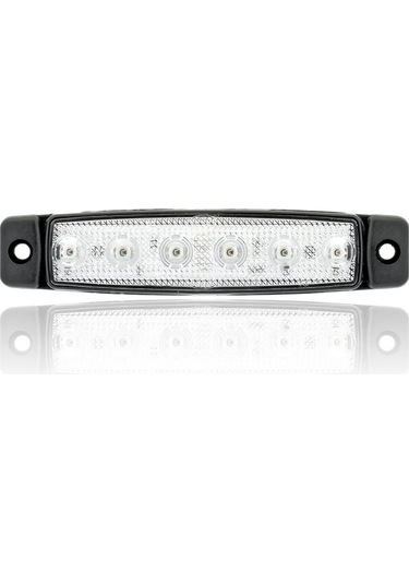12v 6 Led Beyaz Parmak Lamba Su Geçirmez İnce Dizayn Side Marker