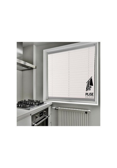 Plise Dekor Açık Gri Plise Perde Vidalı 50g X 250y Cm Çok Renkli