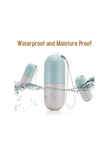 Agoodshop Haftalık Hap Organizer Kutusu - Modern Gri/yeşil Ahşap