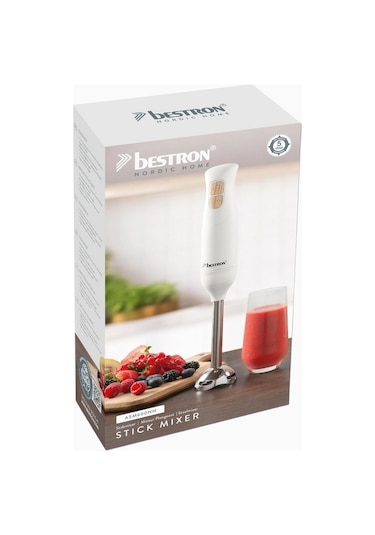 Bestron Nordic Home Elektrikli Retro Meyve Sıkacağı & El Blender Seti